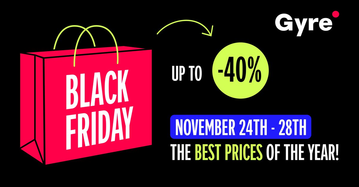 🎁 Join #Gyre #BlackFriday discounts!
✅ 40% off for an annual subscription
✅ 30% off for 6 months
✅ 20% off for 3 months
Boost key metrics for your channel by up to 30% in just 3 months. Launch 24/7 streams from pre-recorded videos in Full HD and 4K. gyre.pro