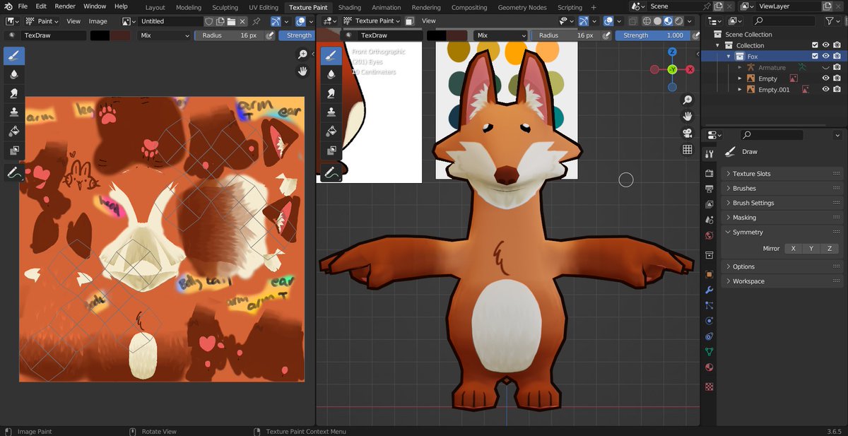 kipflipstudio's tweet photo. 🎨 From concept art to a finished model, our artists have done an amazing job bringing our fox to life! 🦊

Concept art by @/d_teniska_j on Instagram
Model by @/rikibatii on Instagram
Texture by @/starbun.art on Instagram https://t.co/pyYJkDxLnp