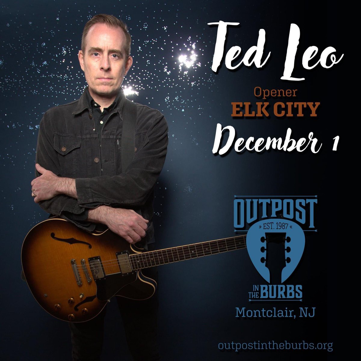 One week from tonight! Join us for #tedleo with opener @ElkCityMusic Tickets : outpost.ticketleap.com/ted-leo2023/da…