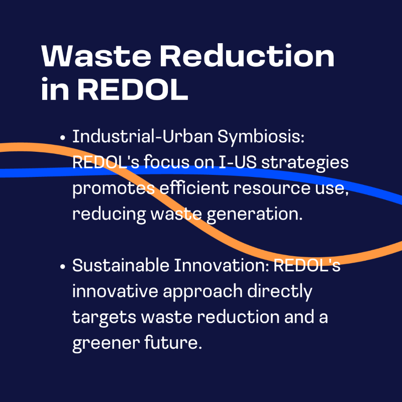 REDOL_EU's tweet photo. Join us in celebrating #EUWasteReductionWeek! 🎉
Today the focus is on us, #REDOL, as we aim to advance 🇪🇺 hubs for circularity, emphasizing sustainable methods for solid urban waste (SUW) through industrial-urban symbiosis (I-US) strategies. ✨
#ewwr2023 #dontgetwrappedup