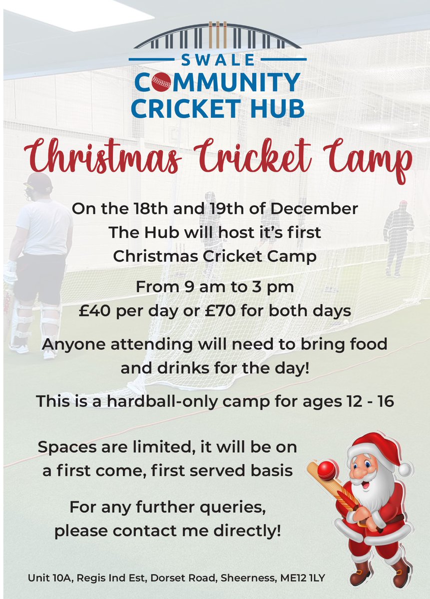 Spaces are filling up quickly for the half-term Christmas camp, and limited spaces are available.

Contact Jamie on 07775445565 to book your spot today!

#THEHUB