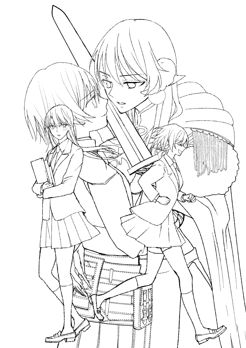 一巻の表紙の線画が見つかったので載せる
これは線がざらざらすぎてカラーに向かなかったから書き直した
#明日もまた勇者のとなり 