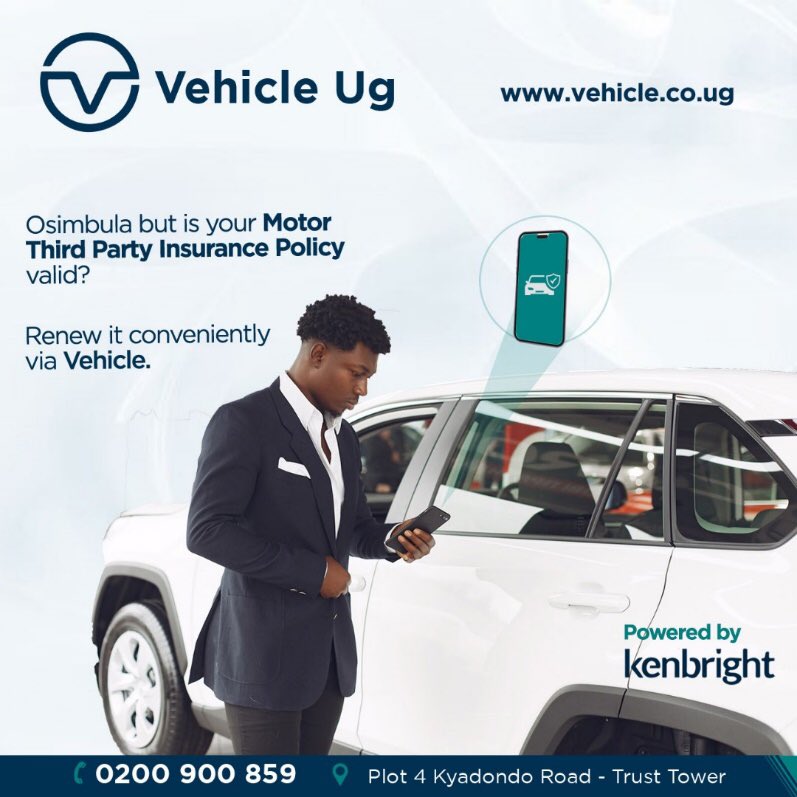 Vehicle_UG's tweet image. TGIF
Tosimbula without Motor Third party Insurance!
Get yours with ease via vehicle.co.ug.
 
#Vehicle #MotorThirdPartyInsurance
