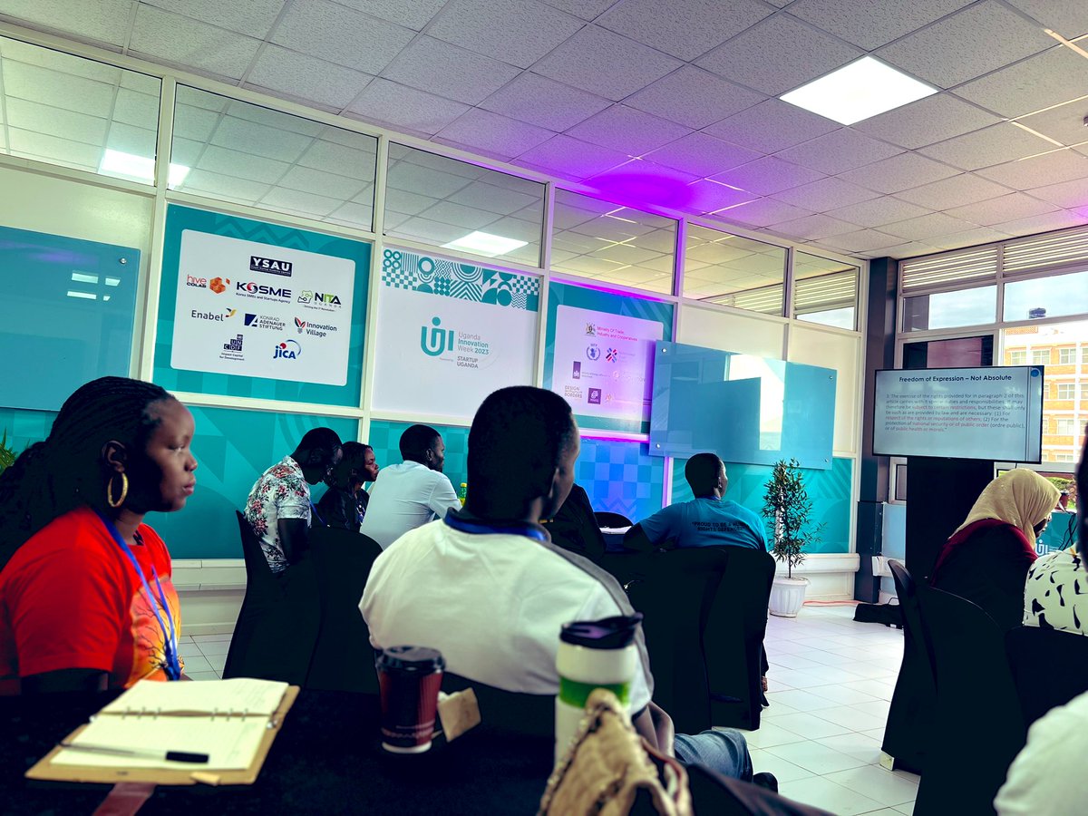 Sheila Akiiki (@sheilaakiiki) on Twitter photo What constitutes threats to National Security in regard to the Digital ecosystem? Answering these and more at the Uganda innovation week with <a href="/EnabelinUganda/">Enabel in Uganda</a> #UIW2023 What constitutes threats to National Security in regard to the Digital ecosystem? Answering these and more at the Uganda innovation week with <a href="/EnabelinUganda/">Enabel in Uganda</a> #UIW2023