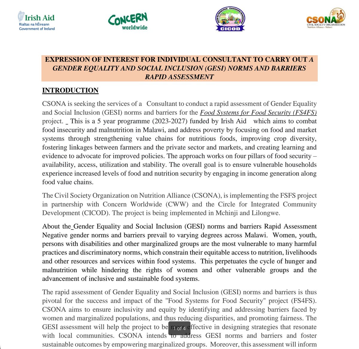 CSONA Malawi (SUN CSN) tweet media
