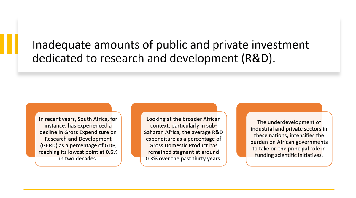 During her paper presentation, Mrs. Ruth Dickson
(Project Officer - Science Granting Councils Initiative Capacity Building Programs - Association of African Universities, Ghana) highlighted the inadequate amounts of public/private investment dedicated to research &amp; development: