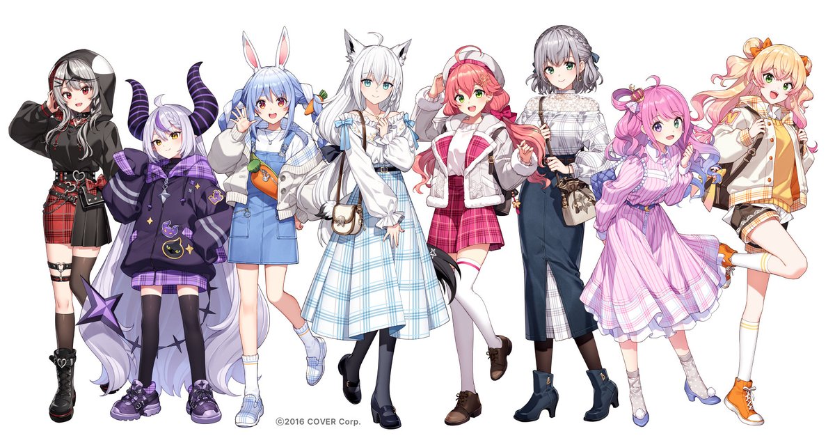ホロライブ「『hololiveくじ～ #ホロライフ!～』にて「おでかけver.」のイラストを」|Nardack🦋のイラスト