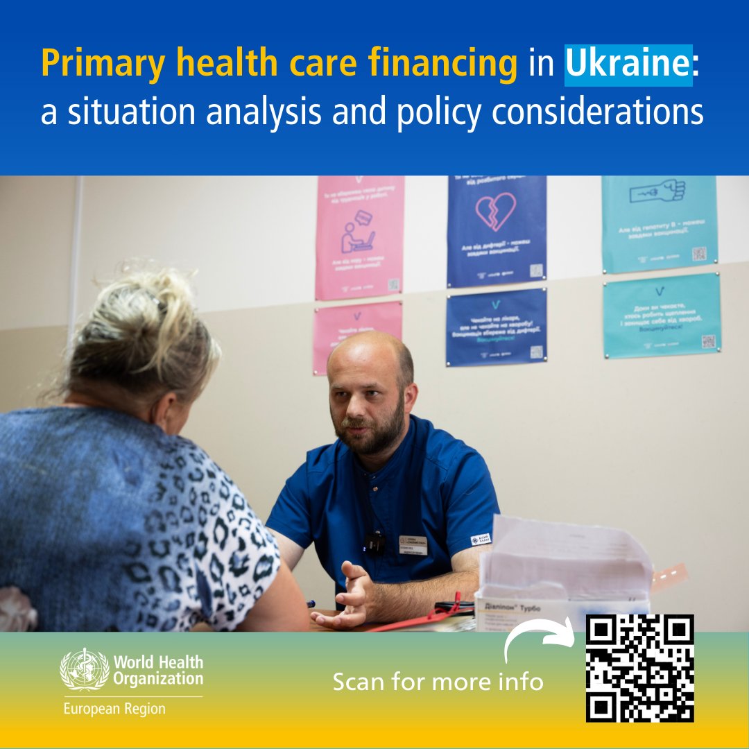The Program of Medical Guarantees and Affordable Medicines Program are making a difference in Ukraine, but gaps remain. 

WHO/Europe study shows key findings to boost the #healthfinancing reforms &amp; move towards #UHC

who.int/europe/news/it…