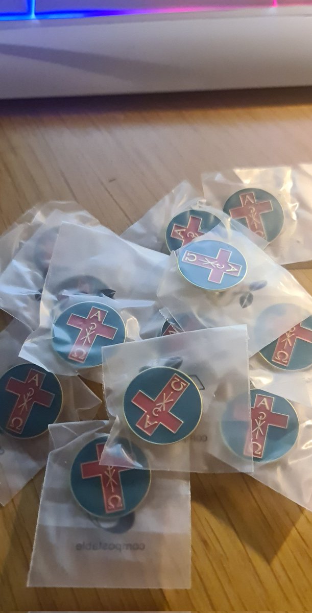 I am very excited to be sending out the first EVER batch of badges to our @scpeurope Ordinands. If you are in training and would like to be a part of a safe, fun and fully inclusive space to be truly you in your Anglo/Liberal-Catholic-ness then please get in touch for a chat.