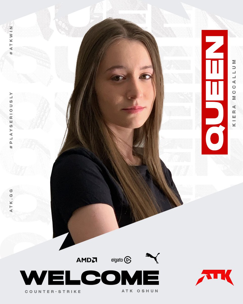 Welcome, <a href="/_queen_cs/">queen</a> to the starting lineup of our Counter-Strike Fe team and the #ATKFam!

We can't wait to see what you've got! 💪♥

#PlaySeriously