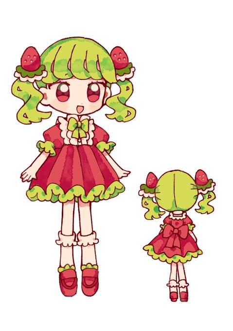 ラブリーキュートないちごちゃん   #くだものっことやさいっこ