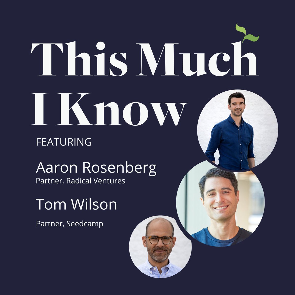 In a new episode of This Much I Know, Aaron Rosenberg @radicalvcfund, @tom_wils & @cee explore: - the investment trends in AI startups; - the role of VC in prioritising Responsible AI; - regulatory frameworks needed as the technology evolves. 🎧 Tune in: sdca.mp/ResponsibleAI