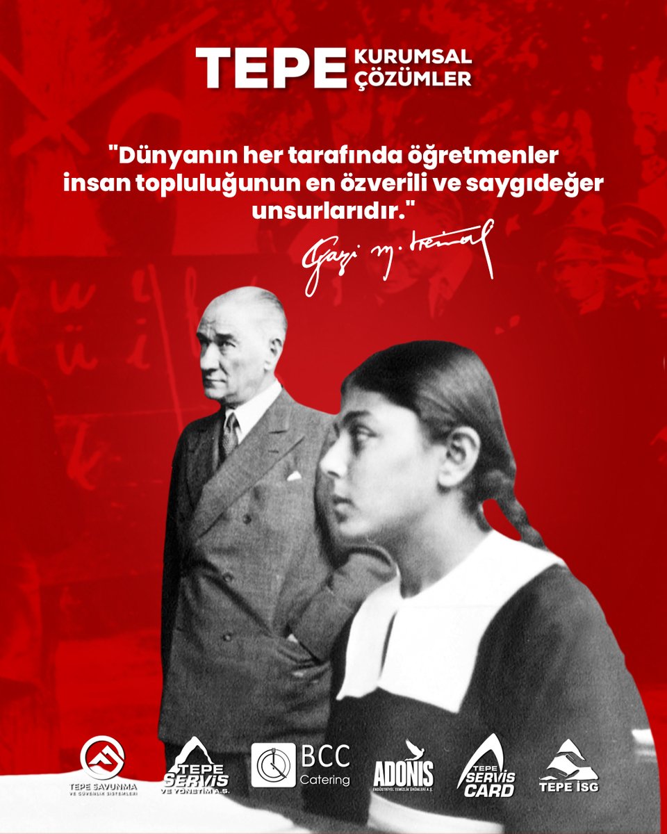 24 Kasım Öğretmenler Günü Kutlu Olsun!