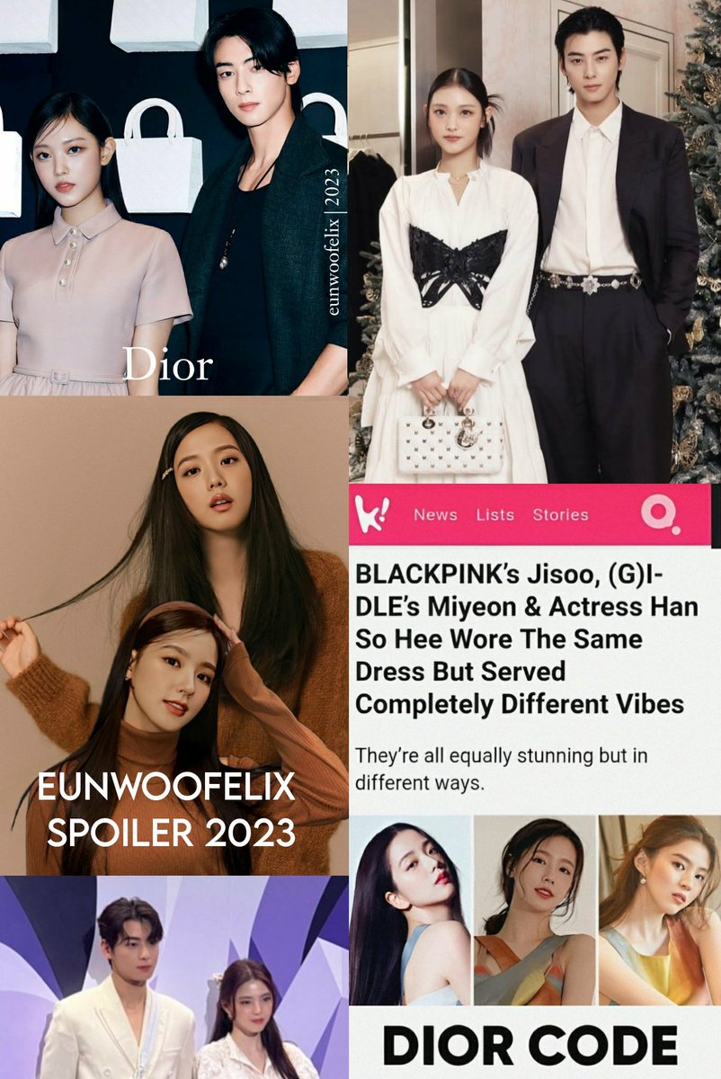 feliceeunwoo's tweet photo. actress Han Sohee #NewJeans Haerin & who's next in 2024? are you ready to see #ASTRO Cha Eunwoo collaborated with #GIDLE Miyeon & #BLACKPINK Jisoo, yes let's wait in 2024 ππ CHAEUNWOO #Dior #DiorCode #DiorBeauty #HANSOHEE #HAERIN #JISOO #MIYEON #NewProject2024 #Spoiler2023 https://t.co/fCr3YJSsXo