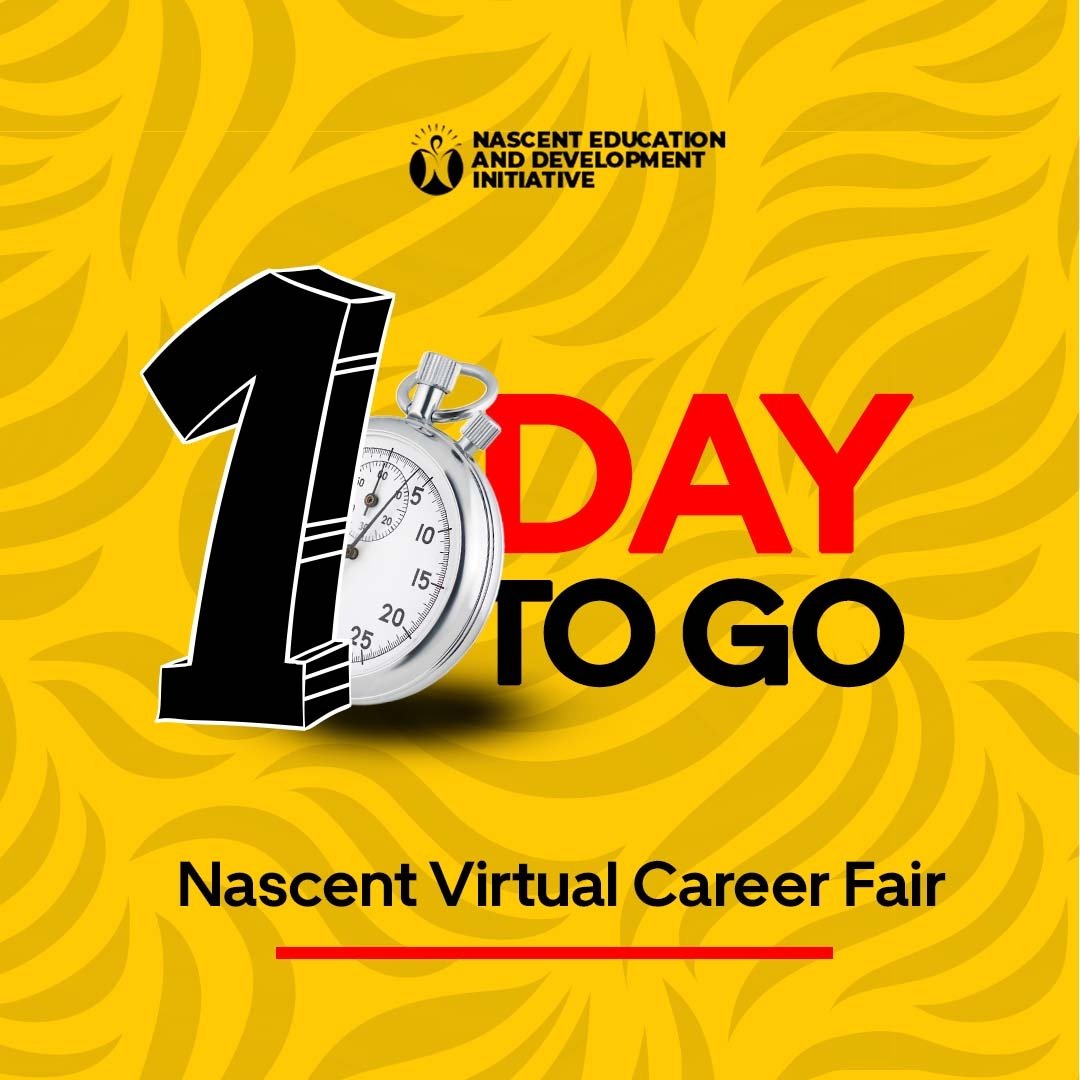 nascentnaija's tweet photo. #TGIF. Three reasons you should avoid "going outside."🤗😂 

1. There's Billing
2. There's Billing
3. A more valid reason—The Nascent Virtual Career Fair is happening tomorrow!🥁🤸🏾💃🏾

⌚: 10 AM-1 PM
🌍: Zoom

Last chance📲: https://t.co/nfXItoDBlS

#nascentproject2
#Careers https://t.co/3KhdFjTUZq