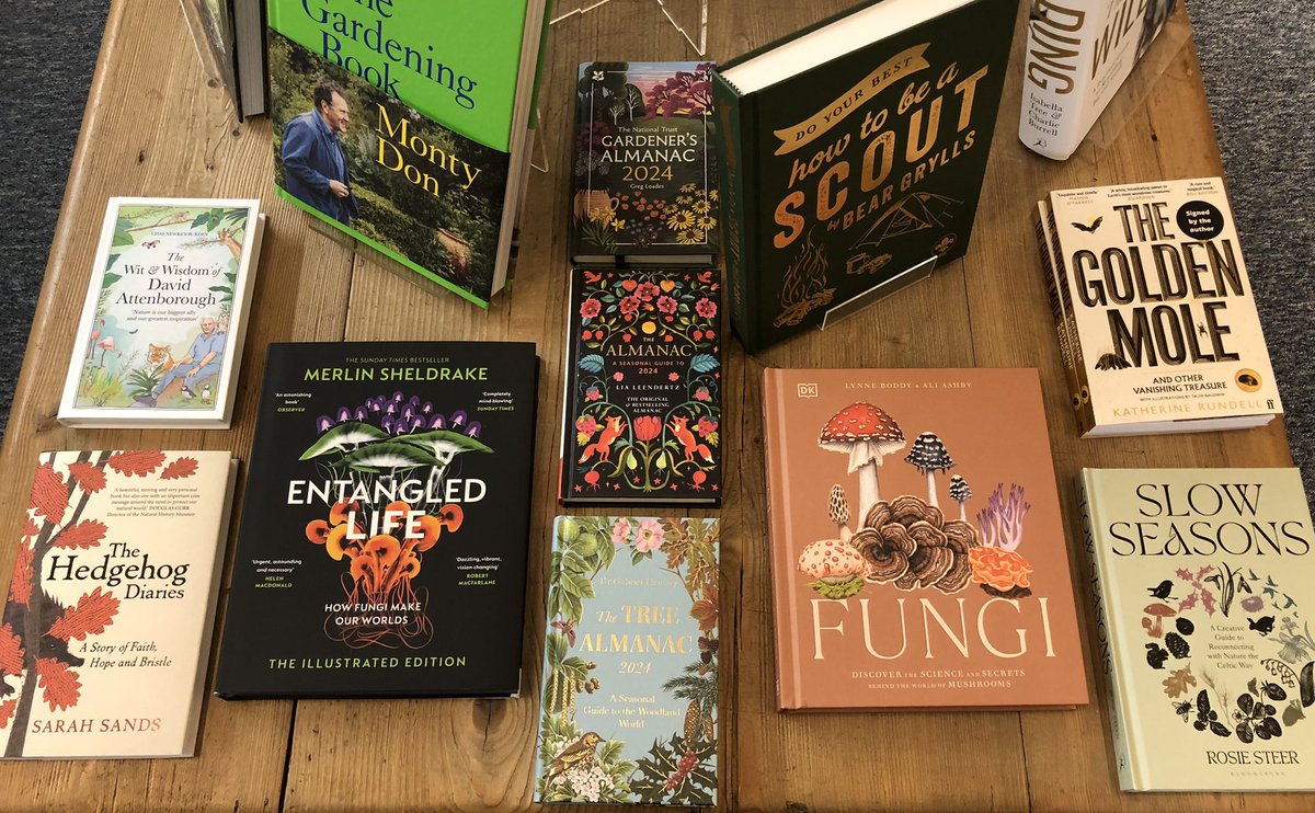 Nature books are always extremely popular here at Quinns, and fungi is becoming an increasingly interesting topic as we’re discovering how important they are for our ecosystem. I would put more titles on this table, but unfortunately there isn’t “mushroom”… 🍄