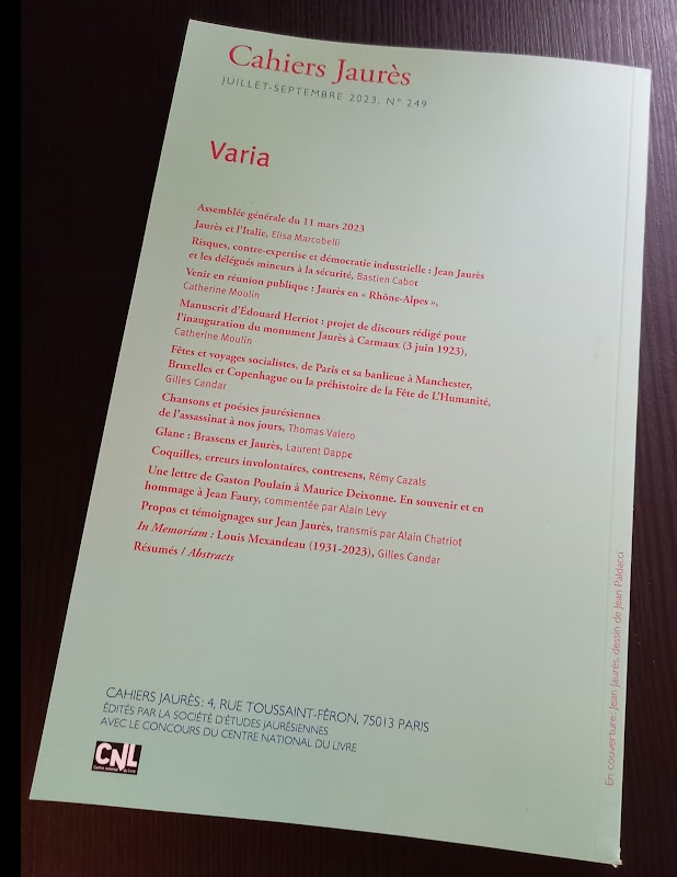 jaures_info's tweet photo. #VendrediLecture Le nouveau Cahiers Jaurès est paru : un programme très riche avec @ElisaMarcobelli @BastienCabot @CandarGilles @Chatriot75 et d'autres 
A retrouver également sur @Cairninfo ➡️ https://t.co/6aZL33bAFe https://t.co/TjwcGwfwPR