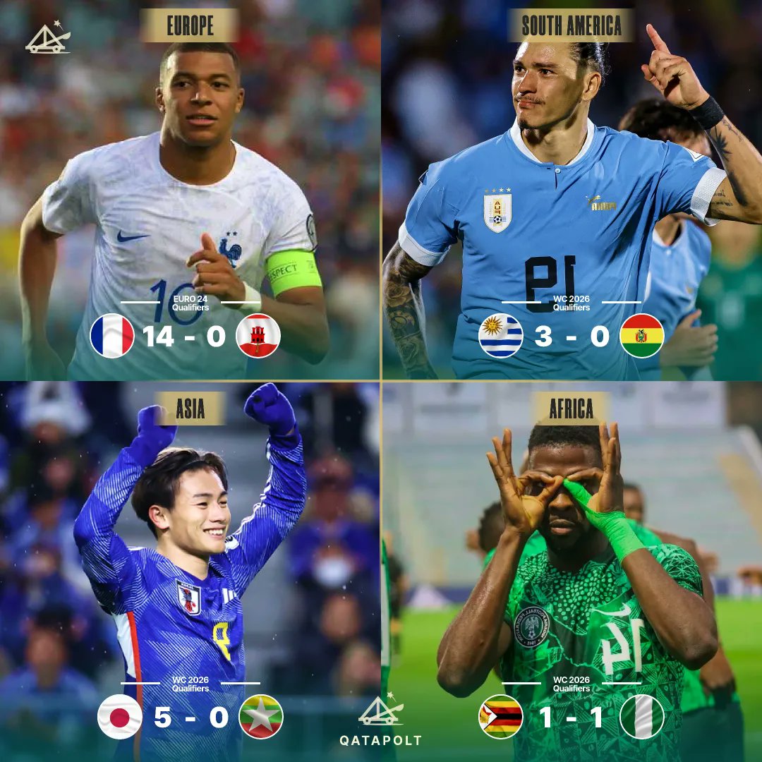 qatapolt's tweet image. Global vibes on point! 🌍⚽ From Africa to Europe, Asia, and South America – the international break brought the world together through the beautiful game.
_
_
_
_
_
 #FootballUnity #ScoreboardAroundTheWorld #soccer #bhfyp #training #nike #sport #goals #brasil #football #adidas