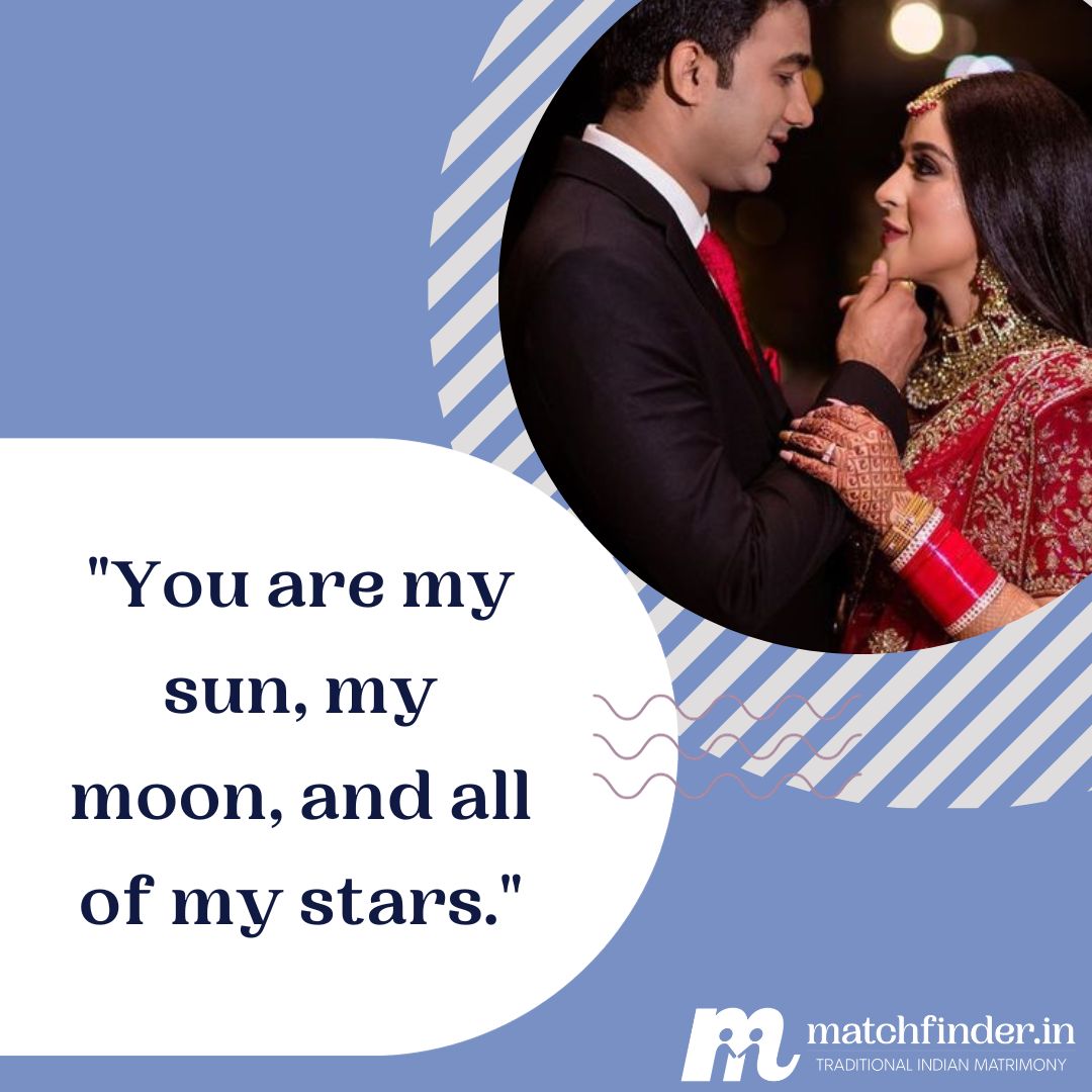 matchfinderin's tweet photo. "You are my sun, my moon, and all of my stars", find your loving partner on https://t.co/NyARAGDQ2Y
.
.
.
#matchfinder #matrimony #onlinematrimony #indianwedding #marriagequotes https://t.co/HT6BL8P7Id