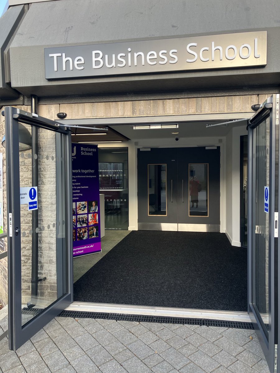 The new sign is up & we’re in business! Come visit us & our new dedicated space/facilities in Dorset House. #BUproud @bournemouthuniversity