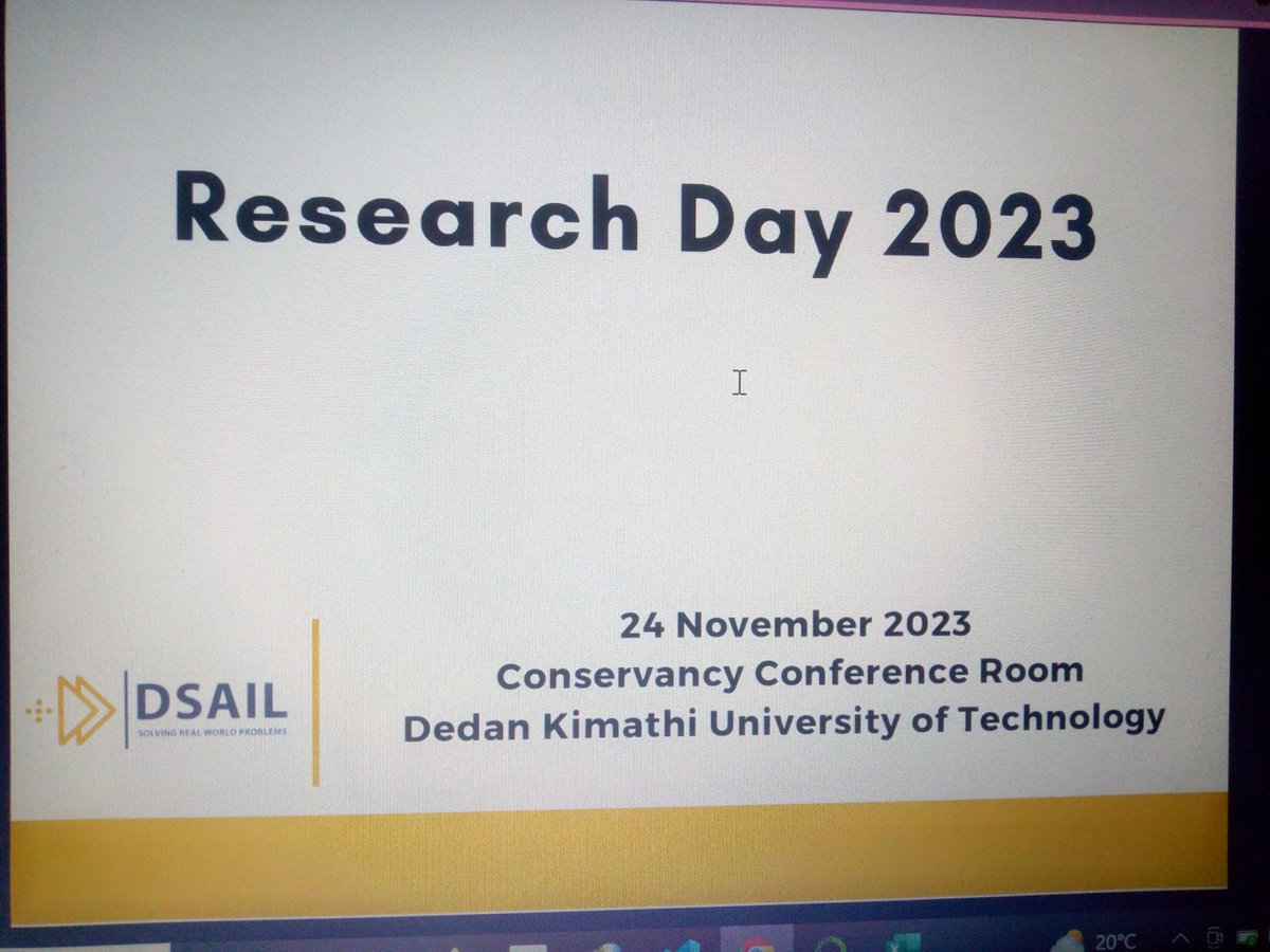 Exciting day 🎉🎉being part of  vibrant DSAIL community during research day 2023. It's a great community at Dedan kimathi university of technology where groundbreaking research and collaboration thrive🚀🚀