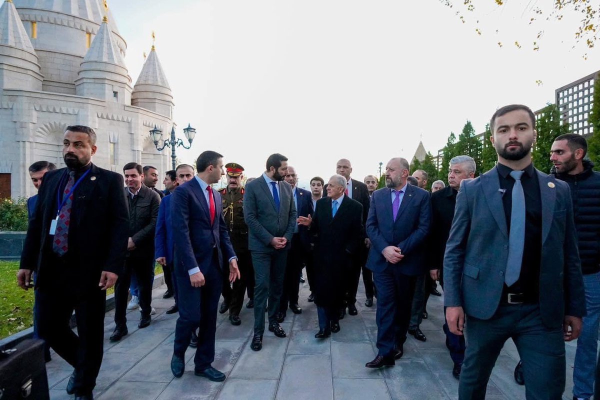 On Wednesday, November 22, 2023, the President of the Republic of Iraq, Dr. Abdul Latif Jamal Rashid, visited the Temple of Tawus Melek and the Seven Angels, located in the village of Aknalich, near the Armenian capital, Yerevan 🇦🇲.