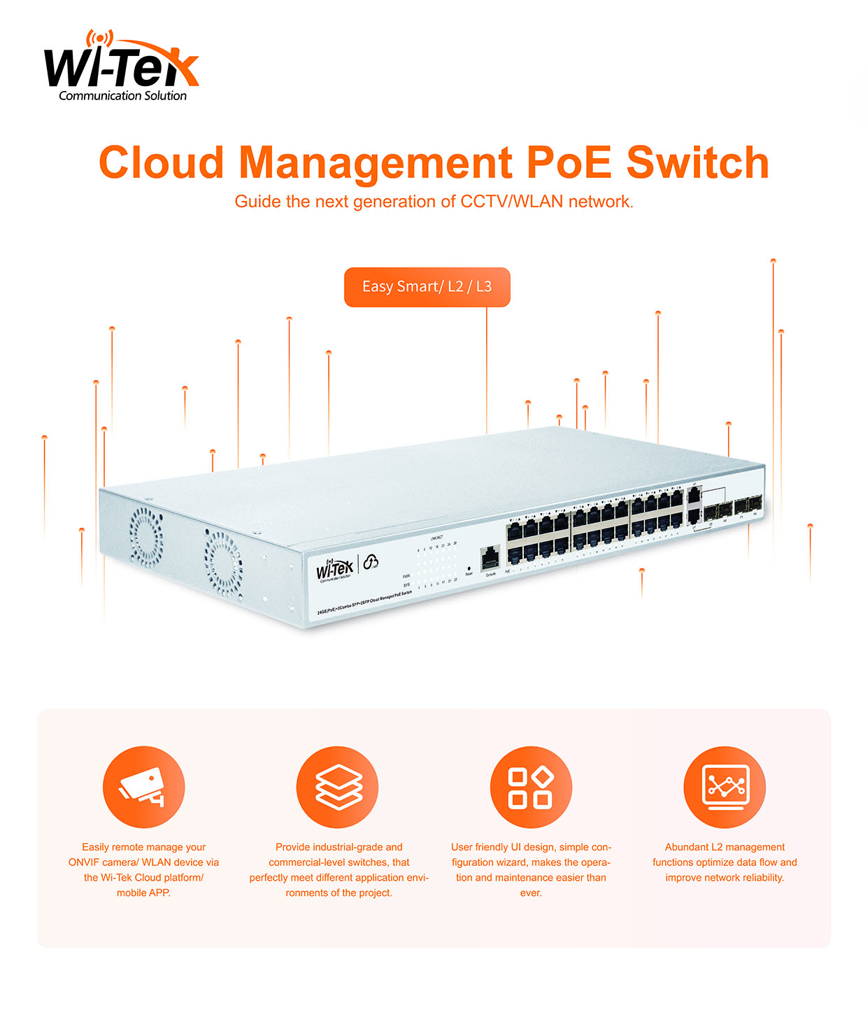 Wi-Tek on X: Cloud easy smart PoE switches L2/L3 switches Website:   Contact: sales@wireless-tek.com #WiTek  #CCTVSurveillance #cctvinstaller #CCTVSecurity #CCTV #smbmarketing  #WiTekswitch #network #switch #poeswitch #poe #cloud