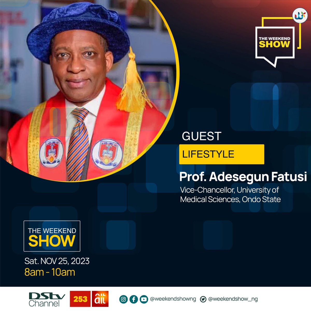 zeechecks's tweet photo. This Saturday, be our guest on @WeekendShow_Ng as we host Prof. Fatusi of @AHEAD_nigeria to a conversation about “Unsafe Abortion And Maternal Deaths”
@Guttmacher #C4SPAA #c4spaa 
#thegirlchild 
#SRHR 
#safe 
#girlsrights https://t.co/fEtQMGolx4