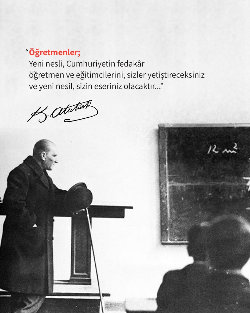 kocholding's tweet photo. Başöğretmen Mustafa Kemal Atatürk ve geleceğe ışık tutan tüm öğretmenlerimizin Öğretmenler Günü kutlu olsun. https://t.co/kdtJvLvFRZ