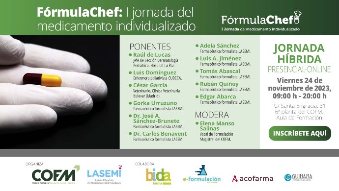 LASEMI_es's tweet photo. Empieza #formulachef un formato diferente para aprender #formulacionmagistral https://t.co/MjnSrDizEl https://t.co/R1L1xhTOM8