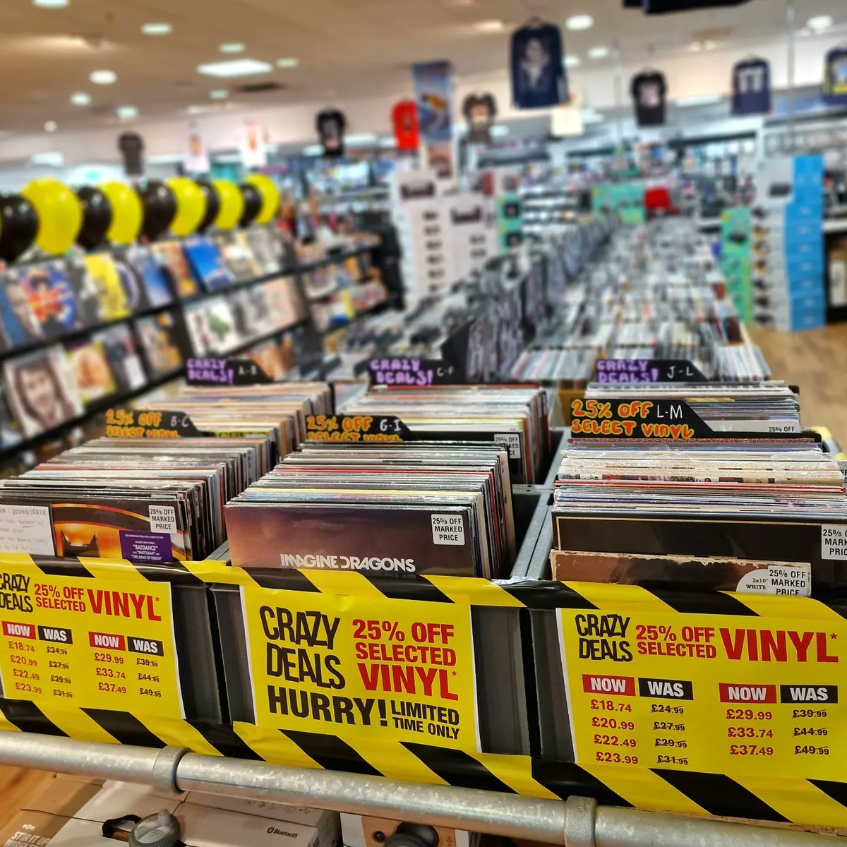 25% off selected vinyl for a limited time only #hmvLovesVinyl #BlackFriday