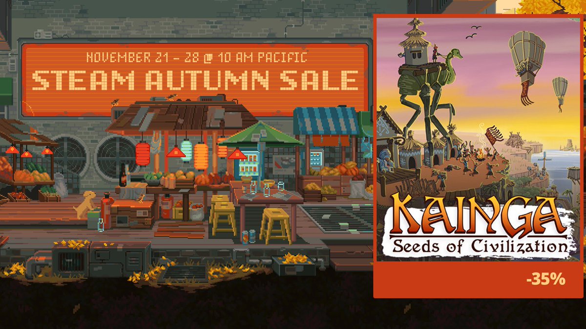 SilkSoftworks's tweet photo. #Kainga on #SteamAutumnSale! 🔥 Get the game with -35% discount 👉 https://t.co/DNN708Cj4W https://t.co/0rWoDsTq1d