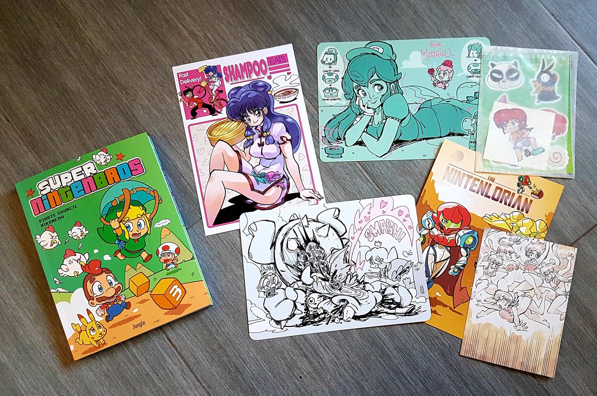 Kouryu002's tweet image. Réception du jour, le tome 3 de Super Nintenbros, commandé avec quelques goodies (et d'autres reçus en bonus 😊) sur le site lumarmy.com.
Merci à @Game_B pour la chouette dédicace !