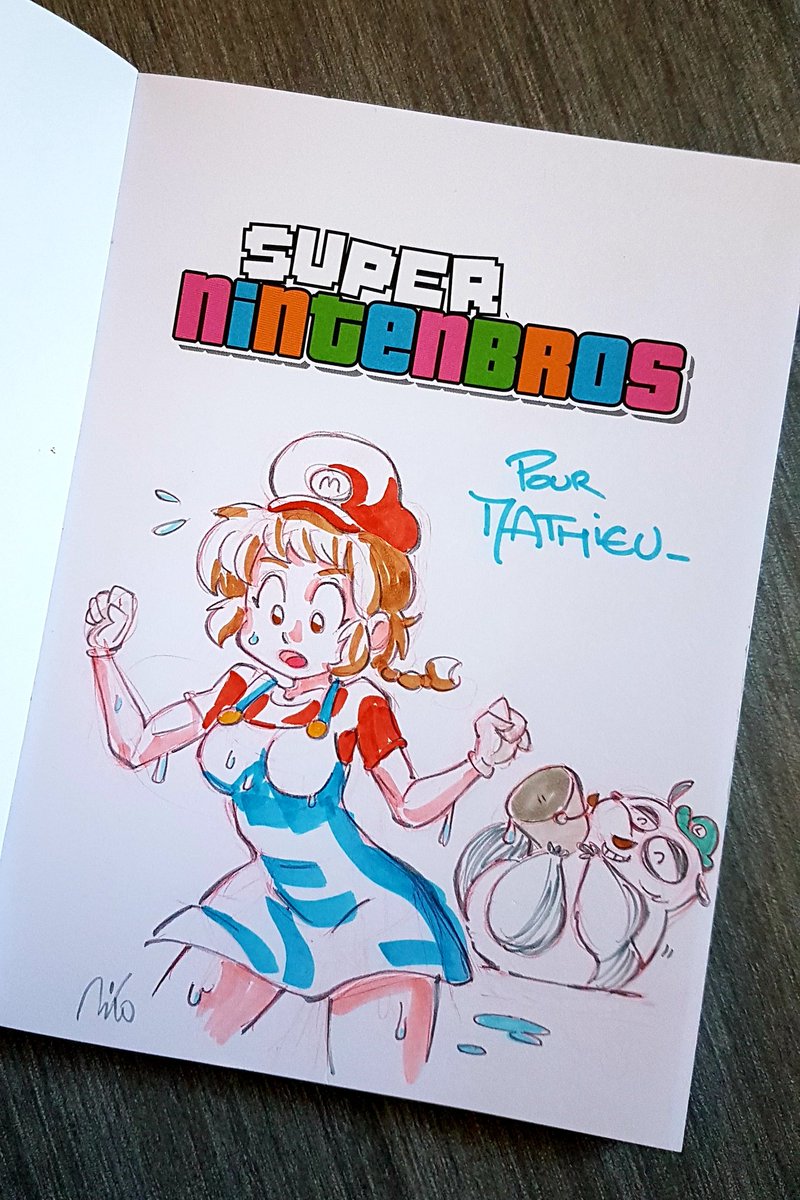 Kouryu002's tweet image. Réception du jour, le tome 3 de Super Nintenbros, commandé avec quelques goodies (et d'autres reçus en bonus 😊) sur le site lumarmy.com.
Merci à @Game_B pour la chouette dédicace !