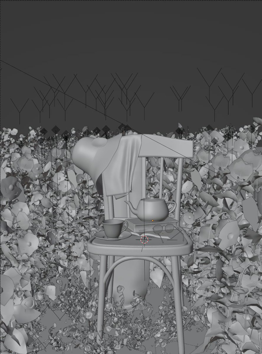 belsxa02's tweet photo. Beautiful flowers, made by me from a photo reference. Most part of the scene is modeled by me. #blender https://t.co/6OyUkPWOEA