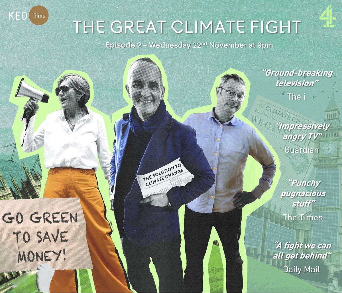 🚨The Great Climate Fight is a MUST-WATCH‼️ Great public service from @Channel4 @maryportas @HughFW and @Kevin_McCloud 💚 #climatefight #ClimateAction channel4.com/programmes/the…
