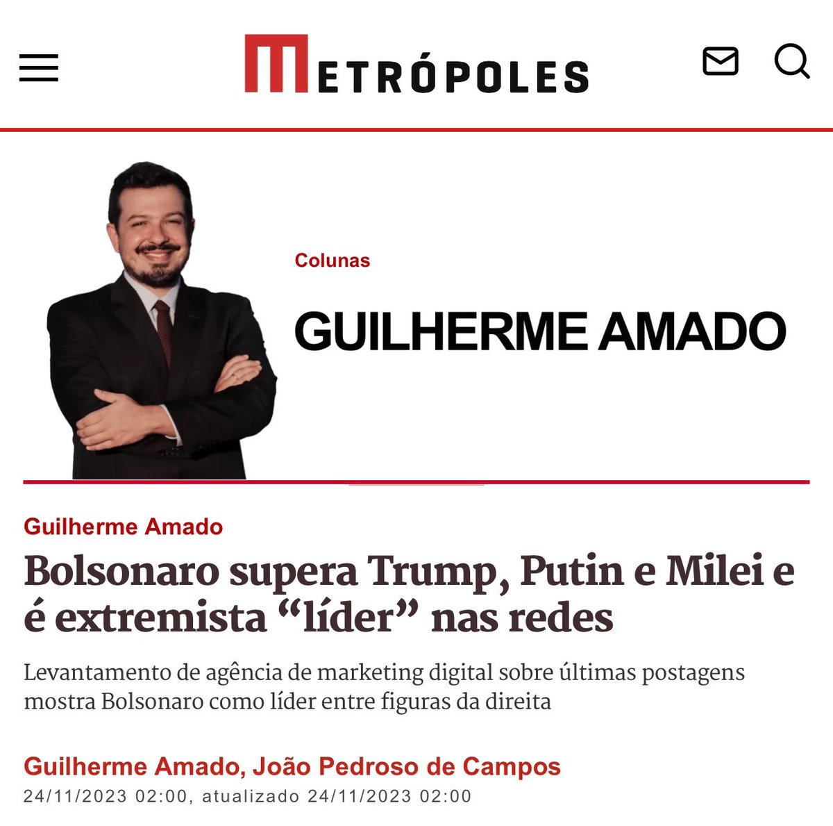 CarlosBolsonaro's tweet photo. Extremista é meu ovo! A milícia digital do lule segue seu papel muito bem pago de criar rótulos para tentar desqualificar quem não segue a agenda da facção e de seus aliados defensores de terroristas! Acuse-os do que você é!

Amede, não esquece que o nos países do pessoal que você e sua trupe passam pano vocês estariam pendurados democraticamente em guindastes!