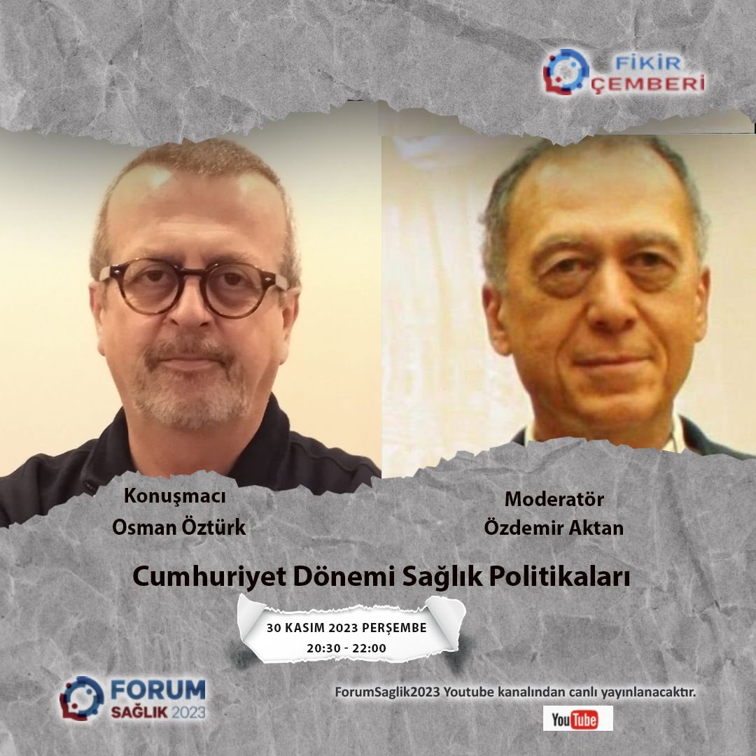 forumsaglik2023's tweet photo. 🗨️  
           CUMHURİYET 
                 DÖNEMİ 
     SAĞLIK POLİTİKALARI

🗓️ 30 Kasım 2023 Perşembe 
⏰ 20.30-22.00

Youtube ForumSaglik2023’ten canlı yayın https://t.co/04NJAmd1it