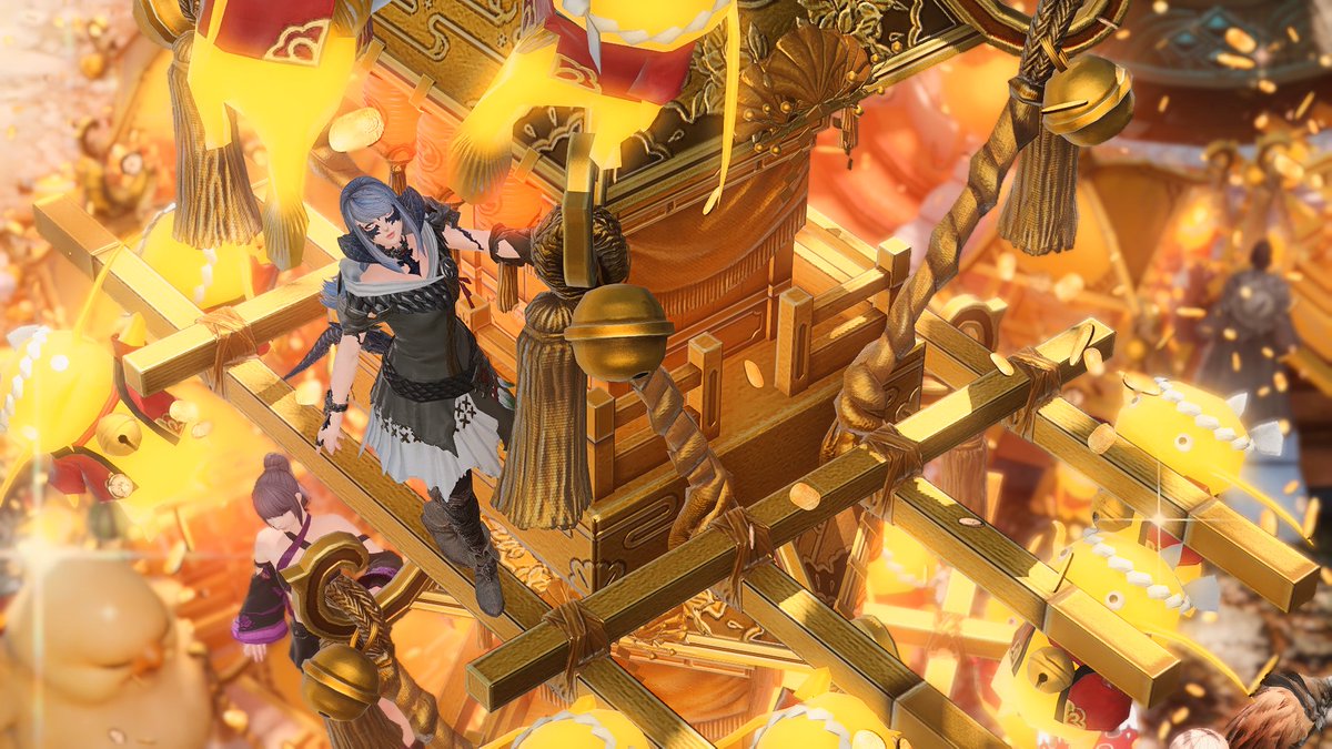 herurumess's tweet photo. Wasshoi!! 
#FFXIV #cloudtest #FF14 https://t.co/oybO25eLMe