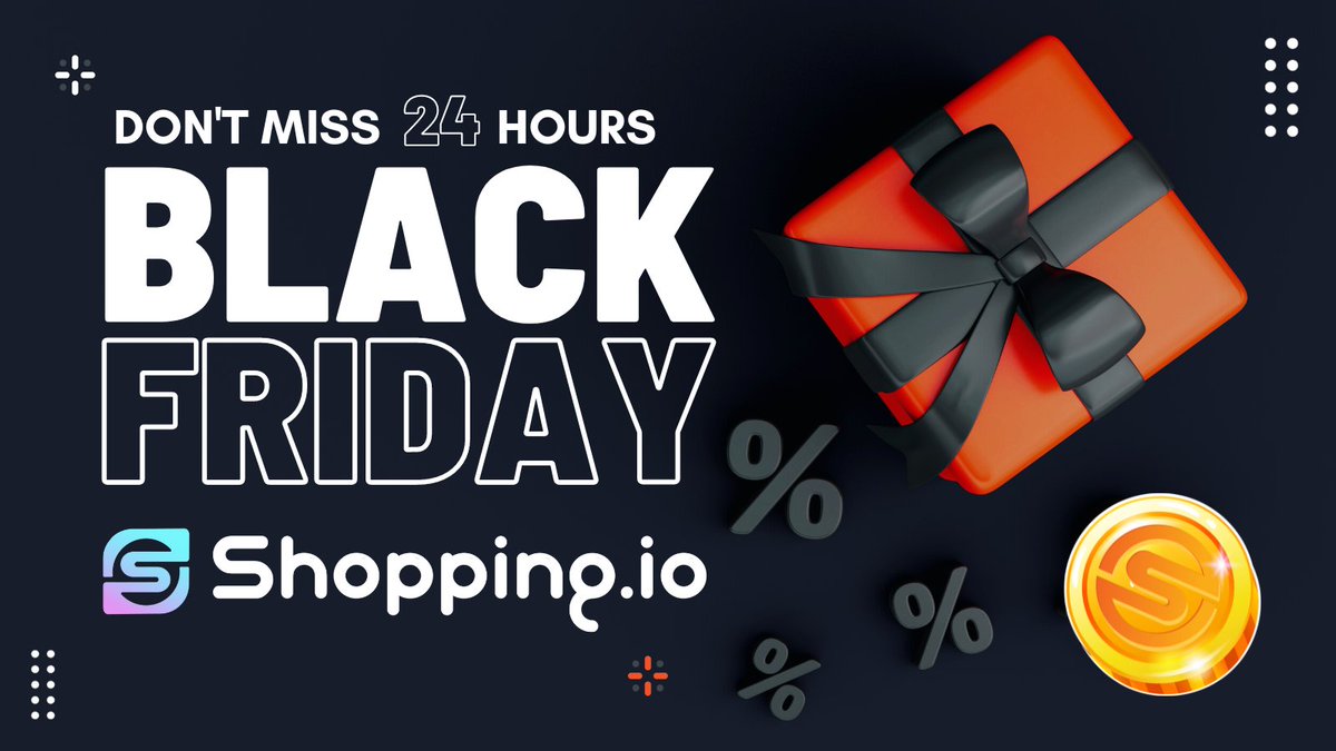 🖤 Happy Black Friday! 🛍️ Don't miss out on the incredible sales everywhere! Check out the exclusive deals also on Shopping.io! 🎁 Elevate your shopping experience this season with Crypto Payments!🛒 #BlackFriday #DealsOnDeals #Shopwithcrypto