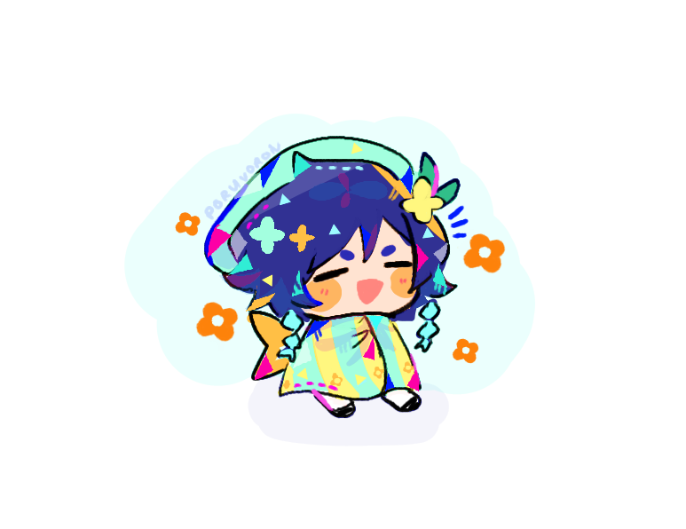 ウェンティ(原神) 「he was a fairy #venti」|₍ᐢ..ᐢ₎ 🌧️のイラスト