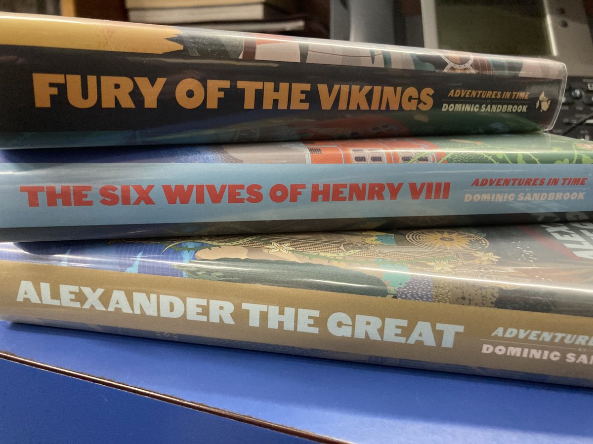 StNiniansLib's tweet photo. So excited to be putting out some more fantastic #AdventuresInTime by @dcsandbrook. If you love history & adventures then these books are for you - brilliant, pacey & exciting stories & they are all true! From Kings to Viking & a bit of Greatness thrown in these books are a must! https://t.co/cS7DYz4u7V