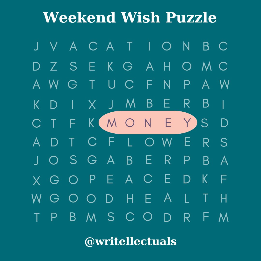 writellectuals1's tweet photo. What do you want for the weekend?😁😚✨
Pick as many as you can find in the puzzle 🧩
#weekend #Wish #puzzle https://t.co/g8eCDv8k0V