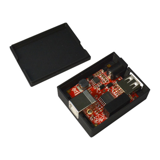 Olimex's tweet photo. New 3D printed plastic boxes for ESP32-SBC-FabGL and USB-ISO https://t.co/5BkhYmKiAO #usb #isolator #fabgl #esp32 https://t.co/BPtqLIZq92