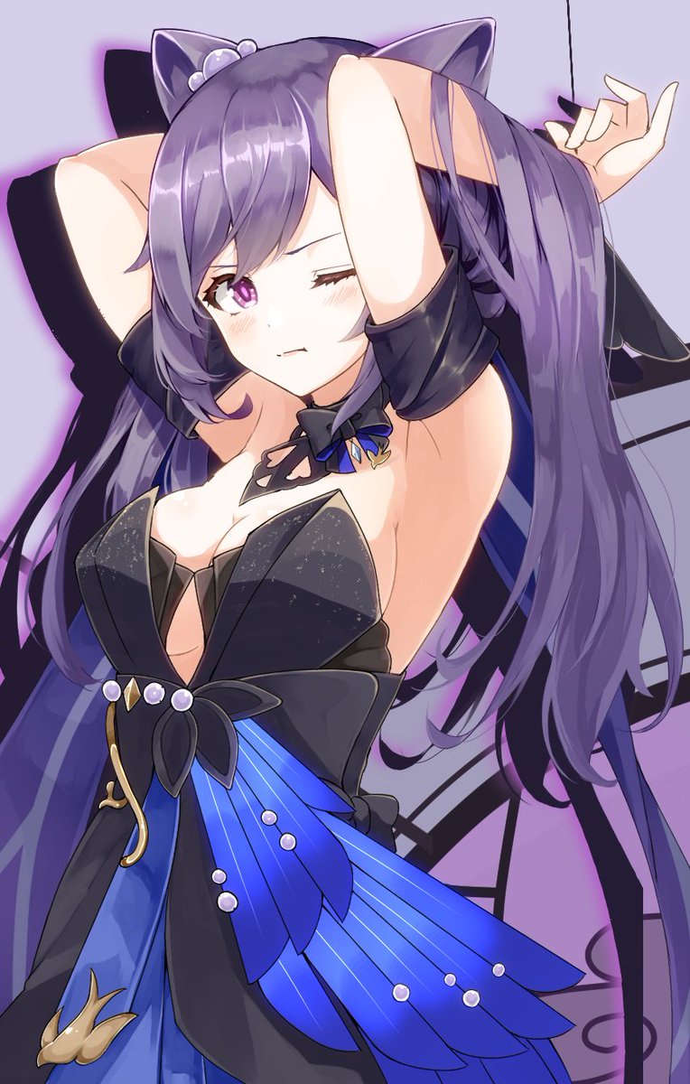 BestAnimeWaifu_'s tweet photo. Keqing from Genshin Impact. ✨ https://t.co/w8tAeZ514W