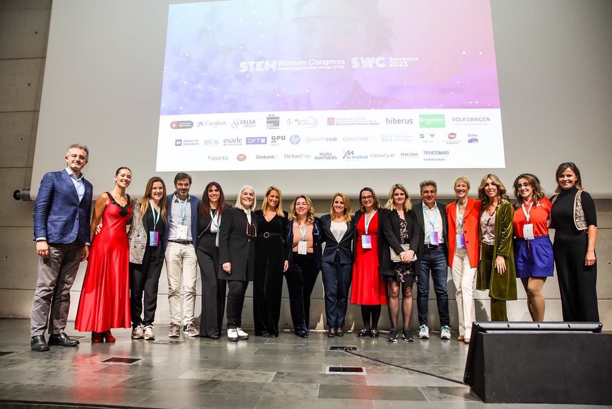 evadiazc's tweet photo. ⭐️Feliz de este gran congreso #SWC2023 en @Esade #Barcelona com más de 600 personas inscritas 65 ponentes y una red maravillosa de empresas, centros educativos, universidades, asociaciones e instituciones comprometidas con el #talentofemenino y las #profesionesStem GRACIAS ❤️ https://t.co/hErpaYp1Sn