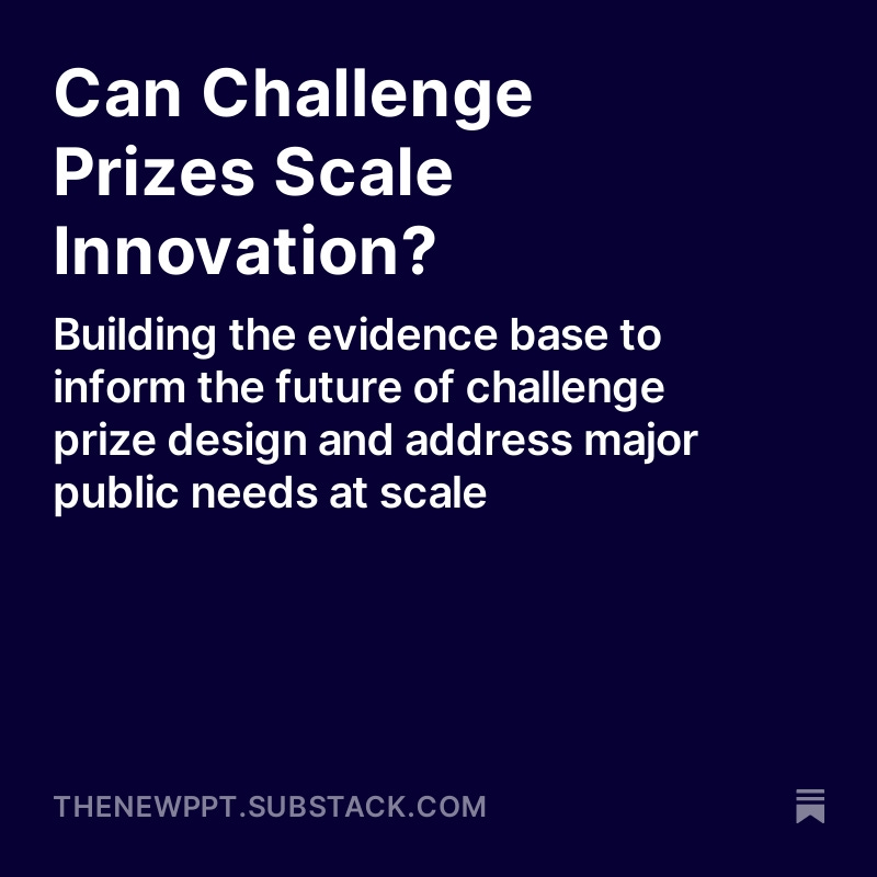 StateUp (@stateuphq) on Twitter photo 🆕on TheNewPPT!
Our Head of Research <a href="/ECzibor/">Eszter Czibor</a> & <a href="/TeodoraChis/">Teodora Chiș</a> of <a href="/Challenge_Works/">Challenge Works</a> share 5 key findings on the role of challenge prizes in scaling innovation from our recent joint report.
From regulation to key infrastructure, read their thoughts here:
open.substack.com/pub/thenewppt/… 🆕on TheNewPPT!
Our Head of Research <a href="/ECzibor/">Eszter Czibor</a> & <a href="/TeodoraChis/">Teodora Chiș</a> of <a href="/Challenge_Works/">Challenge Works</a> share 5 key findings on the role of challenge prizes in scaling innovation from our recent joint report.
From regulation to key infrastructure, read their thoughts here:
open.substack.com/pub/thenewppt/…