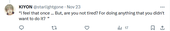 Scarients's tweet photo. @starlightgone 

"Too tired, just to talk about it makes me feel exhausted." sighed, he wears too many masks to cover up his annoyance, "but after thinking about it, being a Prince wasn't that bad." https://t.co/4Cgwunw5f2