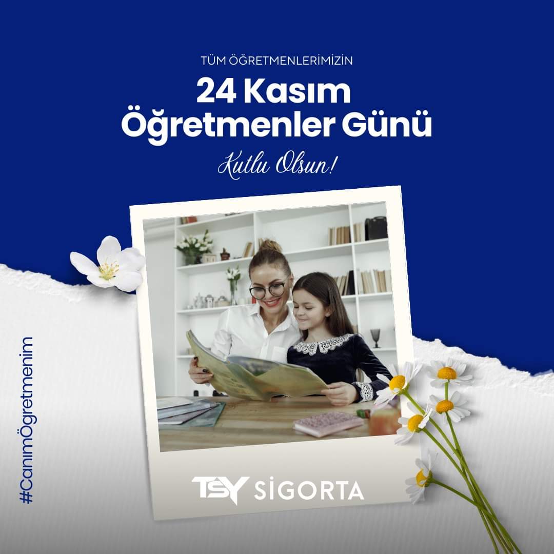 Başta Başöğretmenimiz Gazi Mustafa Kemal Atatürk olmak üzere tüm öğretmenlerimizin öğretmenler günü kutlu olsun. 

#TSYSigorta #ÖğretmenlerGünü 
#24kasım