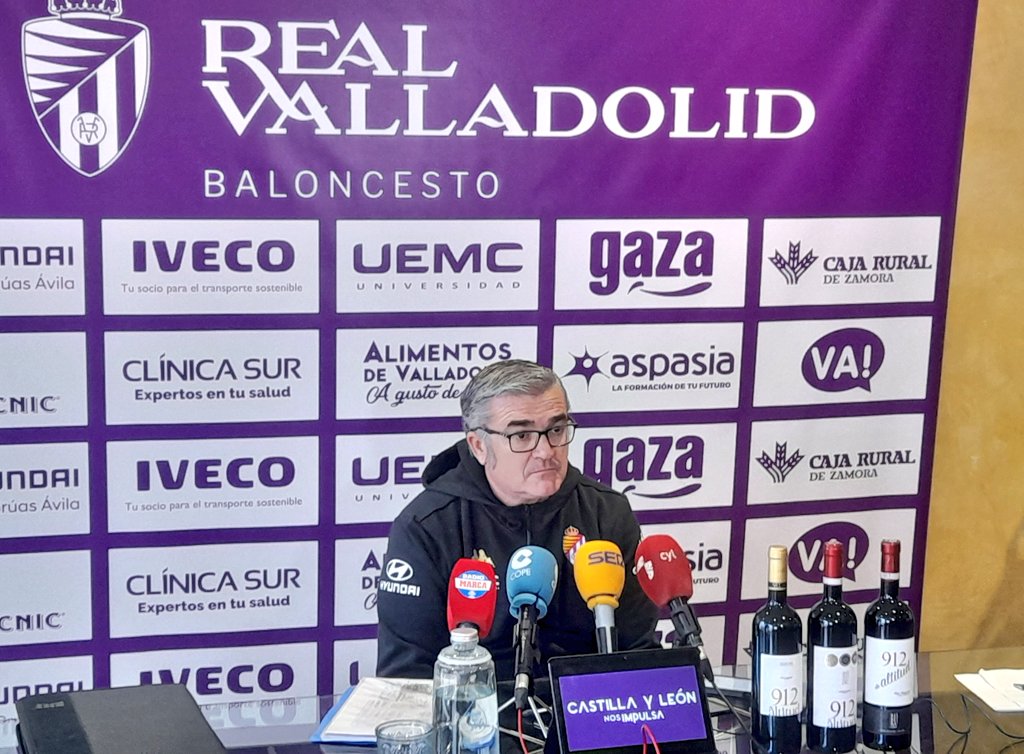 Paco García en rueda de prensa. Fuente: Radio Marca Valladolid
